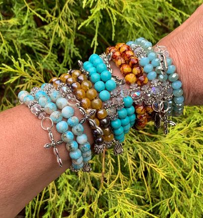 Handcrafted rosary bracelet