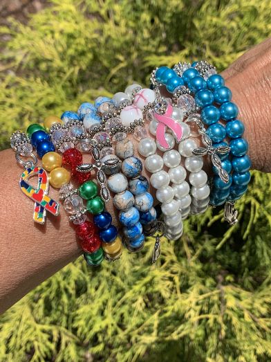 Handcrafted rosary bracelet